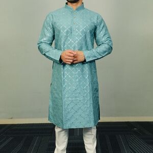 Men's Black Patterned Jacket